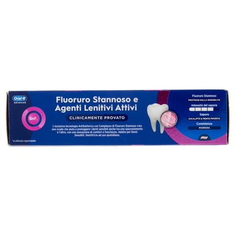 Oral-B Advanced Dentifricio Protezione Sensibilità Sensazione di Comfort 75 ml